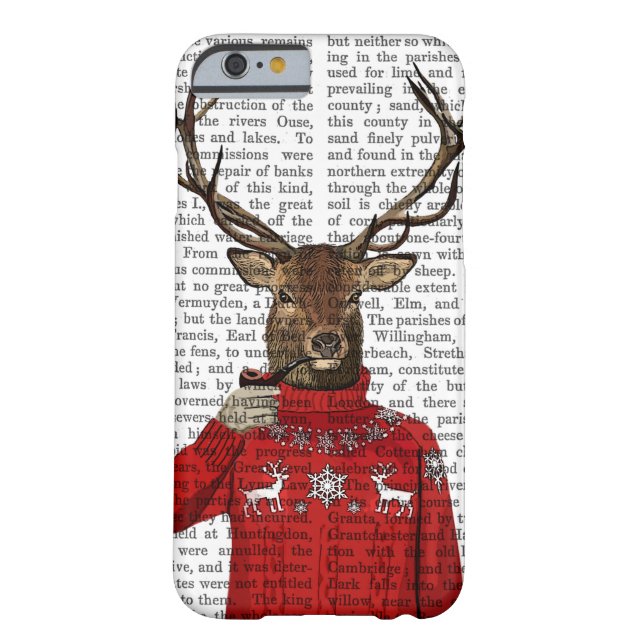 Capa Para iPhone, Case-Mate Veado em Ski Sweater 2 (Verso)