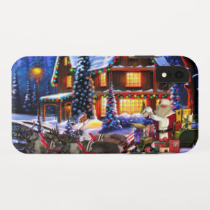 Capa Para iPhone Da Case-Mate Velho Papai Noel e Reindeer