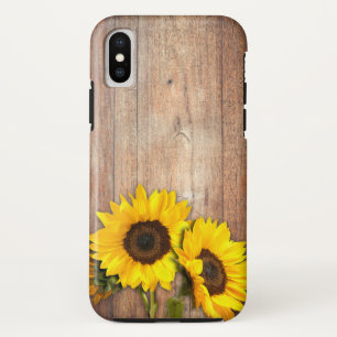 Capa Para iPhone Da Case-Mate Verão Rústico Madeira Girassol