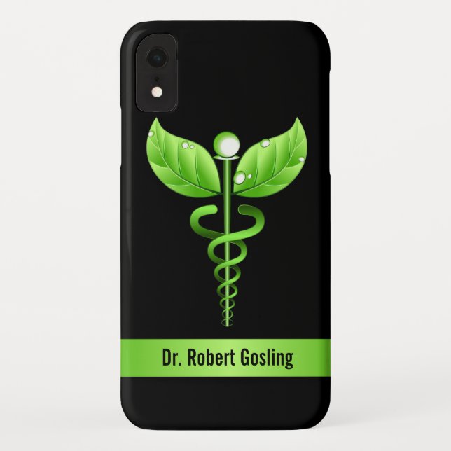 Capa Para iPhone, Case-Mate Verde Caduco - Símbolo Holístico de Saúde Duro (Verso)