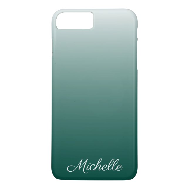 Capa Para iPhone, Case-Mate Verde-gradiente ombre personalizado (Verso)