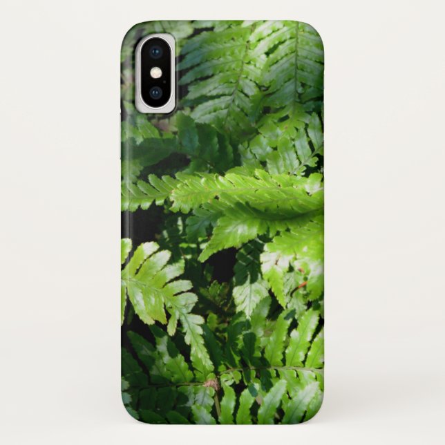 Capa Para iPhone, Case-Mate Verde-primavera Verde-Ferns - verde-botânico tropi (Verso)