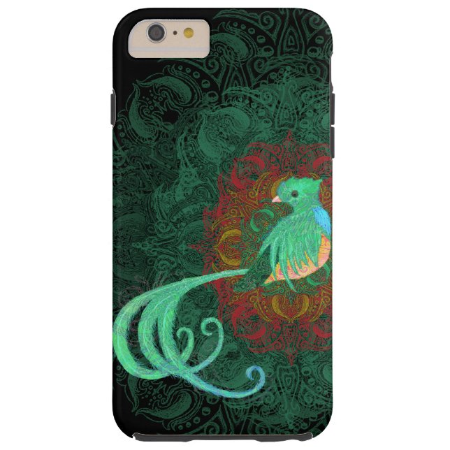 Capa Para iPhone, Case-Mate Verde Resplendent bonito Mehndi do quetzal de (Verso)