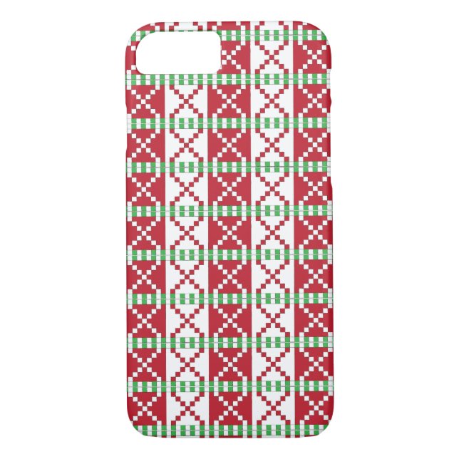 Capa Para iPhone, Case-Mate Vermelho, branco, verde Latgale Latgale, Etnia Fol (Verso)