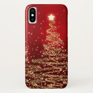 Capa Para iPhone Da Case-Mate Vermelho de Árvores Baleares Elegante de Natal