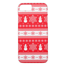 Capa iPhone 8/ 7 Vermelho e White Christmas