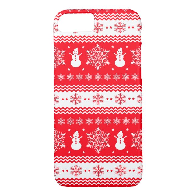 Capa Para iPhone, Case-Mate Vermelho e White Christmas (Verso)