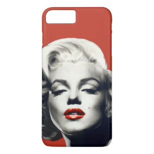 Capa iPhone 8 Plus/7 Plus Vermelho nos lábios vermelhos Marilyn