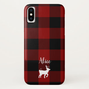 Capa Para iPhone Da Case-Mate Vestido de Natal em Buffalo - Xadrez Personalizada
