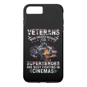 Capa iPhone 8 Plus/7 Plus Veteranos Porque Super-Heróis Ocupados em Cinemas