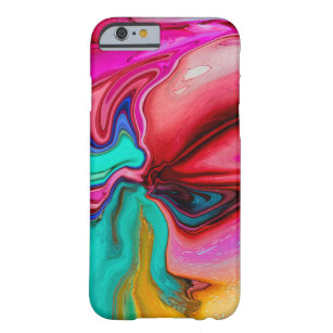 Capa Barely There Para iPhone 6 Vibrant Modern Marble Watercolor