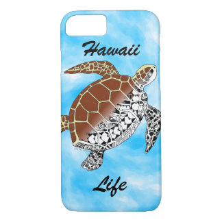 Capa Para iPhone Da Case-Mate Vida de Havaí com a tartaruga de mar tribal
