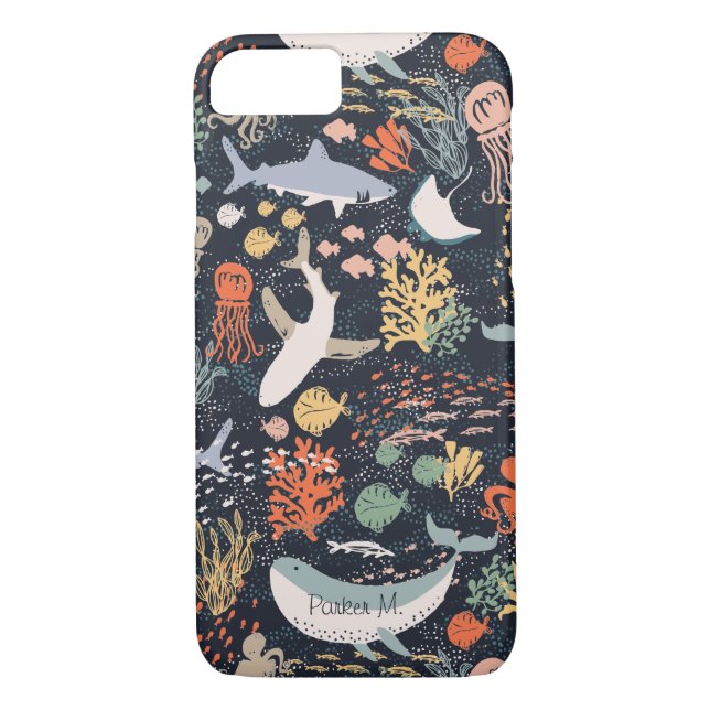 Capa Para iPhone, Case-Mate Vida marinha personalizada de | (Verso)