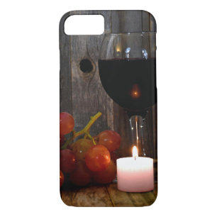 Capa iPhone 8/ 7 Vidro e vela com uvas