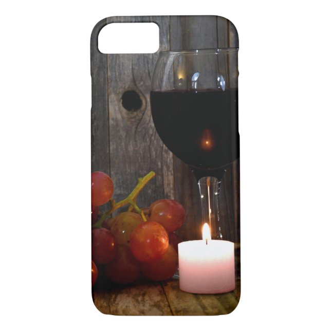 Capa Para iPhone, Case-Mate Vidro e vela com uvas (Verso)