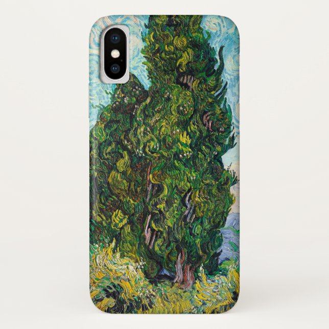 Capa Para iPhone, Case-Mate Vincent Van Gogh Cyprestes Fine Art (Verso)
