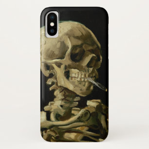 Capa Para iPhone Da Case-Mate Vincent Van Gogh Skeleton com um cigarro em chamas