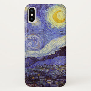 Capa Para iPhone X Vincent Van Gogh Starry Night Vintage Fine Art