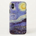 Capa Para iPhone Da Case-Mate Vincent Van Gogh Starry Night Vintage Fine Art<br><div class="desc">Vincent van Gogh Starry Night Fine Art Painting Starry Night Starry Night é uma pintura do artista poste-impressionista holandês Vincent van Gogh. O céu azul à noite está cheio de nuvens, estrelas e uma lua crescente brilhante. A Noite Estrelada é a única noturna na série de visões da janela do...</div>