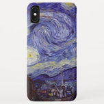 Capa Para iPhone Da Case-Mate Vincent Van Gogh Starry Night Vintage Fine Art<br><div class="desc">Vincent van Gogh Starry Night Fine Art Painting Starry Night Starry Night é uma pintura do artista poste-impressionista holandês Vincent van Gogh. O céu azul à noite está cheio de nuvens, estrelas e uma lua crescente brilhante. A Noite Estrelada é a única noturna na série de visões da janela do...</div>