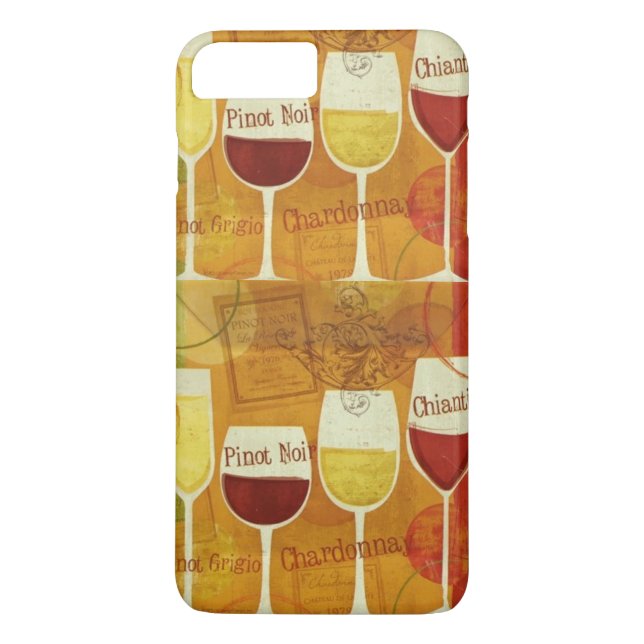 Capa Para iPhone, Case-Mate Vinho branco tinto Vinho (Verso)