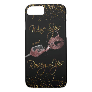 Capa Para iPhone Da Case-Mate Vinhos e Lábios Rosey 2 - Rosa de poeira