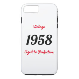 Capa Para iPhone XS Max Vintage 1958 Aged To Perfection Birthday Gift