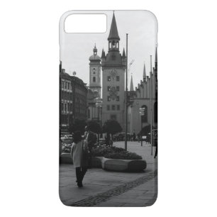 Capa iPhone 8 Plus/7 Plus Vintage Alemanha Munique Church Marienplatz