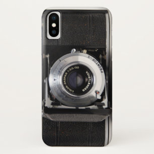 Capa Para iPhone X VINTAGE CÂMERA 5 Câmera Dobra Alemã