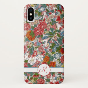 Capa Para iPhone Da Case-Mate Vintage Chinoiserie Floral Monograma Colorido