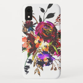 Capa Para iPhone Da Case-Mate Vintage colorido do Wildflower da aguarela de Boho