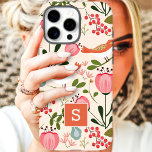 Capa Para iPhone Da Case-Mate Vintage Floral Birds Monograma de Padrão Botânico<br><div class="desc">Pássaros Florais Vintage Padrão Botânico Monograma iPhone X Case. Este design retrógrado apresenta flores e pássaros botânicos na moda. Personalize este design personalizado com o seu próprio monograma inicial.</div>
