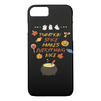 Capa iPhone 8/ 7 Vintage Halloween Pumpkin cita clássico
