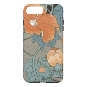 Capa iPhone 8 Plus/7 Plus Vintage Hibiscus Flower