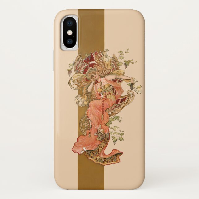 Capa Para iPhone, Case-Mate Vintage Nouveau Maiden (Verso)