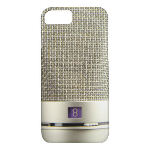 Capa Para iPhone Da Case-Mate Vintage Silver Microfone Audiophile