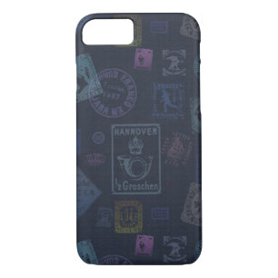 Capa Para iPhone Da Case-Mate Vintage Stamp Art Case - Escuro