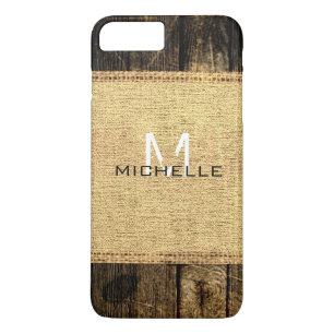 Capa Para iPhone Da Case-Mate Vintage Wood Look Burlap Russo