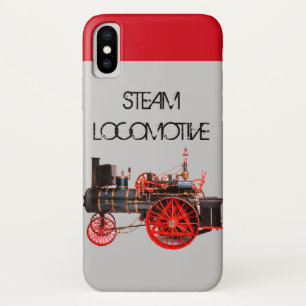 Capa Para iPhone Da Case-Mate VINTAGEM Cinza Vermelha LOCOMOTIVA