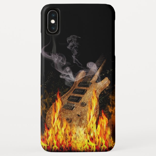 Capa Para iPhone, Case-Mate Violão em Fogo (Verso)