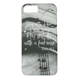 Capa Para iPhone Da Case-Mate Violino, Música com Bíblia Salms Verse