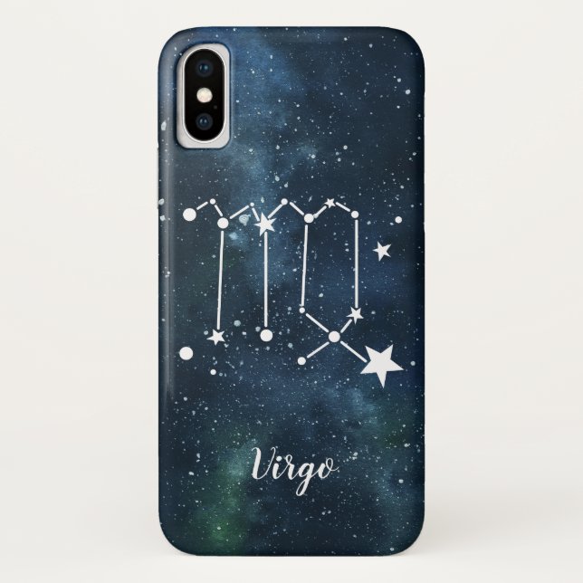 Capa Para iPhone, Case-Mate Virgem | Constelação Astrológica de Símbolo Zodiac (Verso)