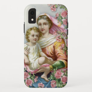 Capa Para iPhone Da Case-Mate Virgem Maria Bebê Jesus Vintage Religiosa Católica