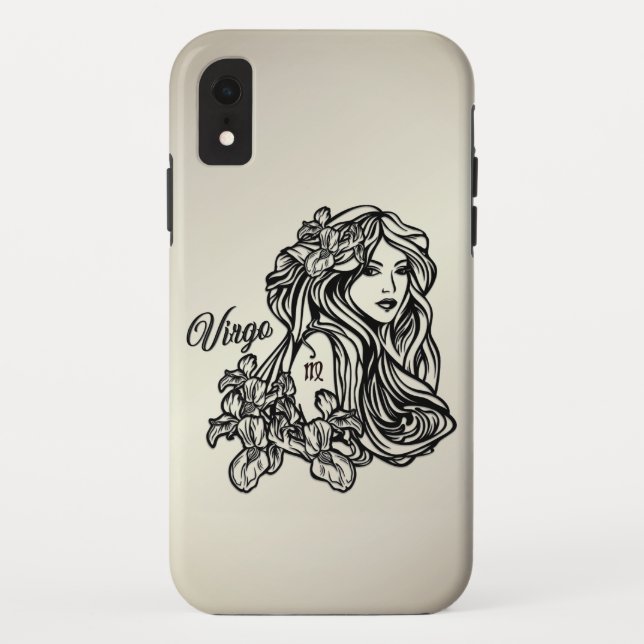 Capa Para iPhone, Case-Mate Virgem Zodíaco Dourado (Verso)