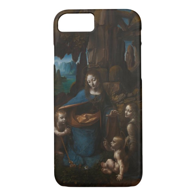 Capa Para iPhone, Case-Mate Virgin das rochas por Leonardo da Vinci (Verso)