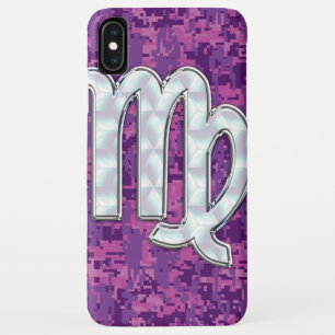 Capa Para iPhone Da Case-Mate Virgo Zodiac Sinal Vibrante Camo Digital Fuchsia