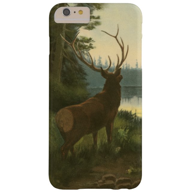 Capa Para iPhone, Case-Mate Vista de trás de Elk Olhando sobre um lago (Verso)