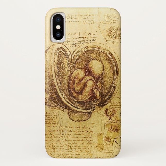 Capa Para iPhone, Case-Mate Vista de um Feto na Mulher,Ob-Gyn Medical (Verso)