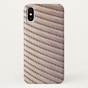 Capa Para iPhone X Vista do cabo trançado em cobre