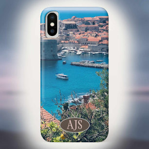Capa Para iPhone Da Case-Mate Vista do Porto de Dubrovnik, Croácia.